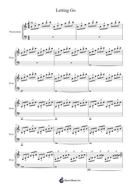 Letting Go Sheet Music by Isaac Shepard-Arr.Merdawn