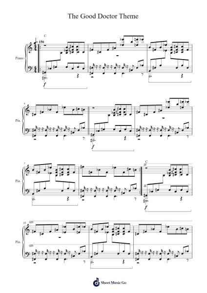The Good Doctor Theme Sheet Music by Michael Ake-Arr.Oisenwoolf