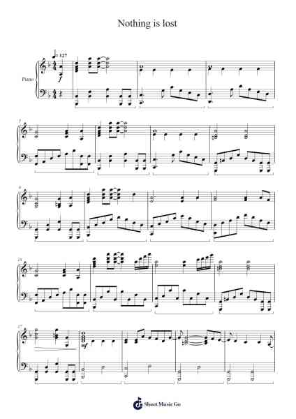 Nothing is lost Sheet Music by The Weeknd-Arr.Georpir Manback