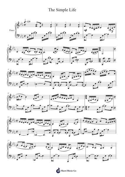 The Simple Life Sheet Music by undefined-Arr.Wescan