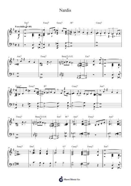 Nardis Sheet Music by Bill Evans/Miles Davis-Arr.Ellyle Hunrhys