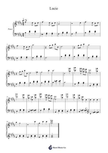 Lucie Sheet Music by Ingrid St-Pierre-Arr.Mansva Gailtram