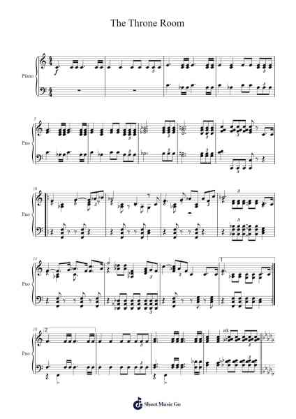 The Throne Room Sheet Music by John Williams-Arr.Huttgie Bellcol