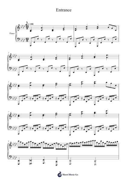 Entrance Sheet Music by undefined-Arr.Wesriah