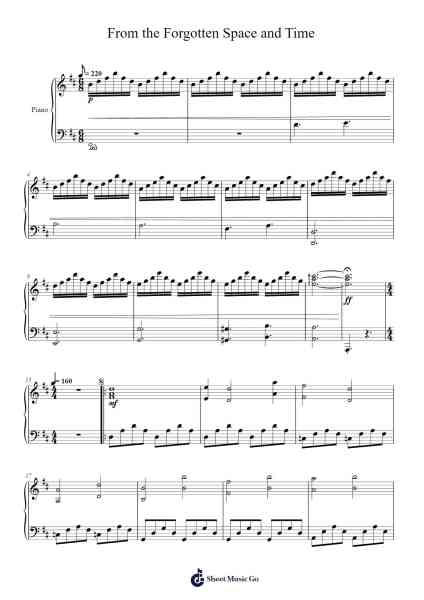 From the Forgotten Space and Time Sheet Music by undefined-Arr.Rodblair