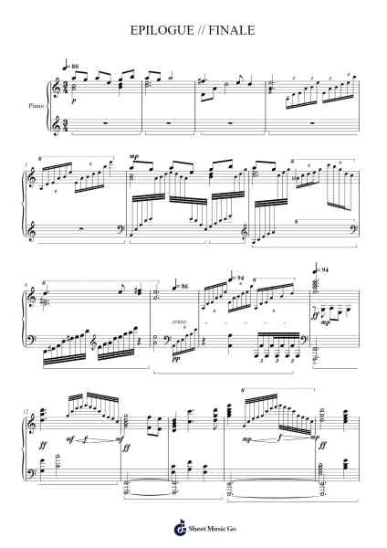 EPILOGUE // FINALE - Revue Starlight Sheet Music by Yoshiaki Fujisawa-Arr.Fesey Elroyrian