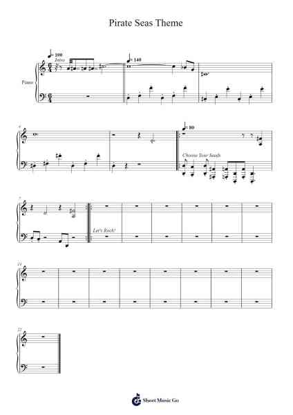 Pirate Seas Theme 樂譜由 Penyet - 編曲 Ciscer Georyale