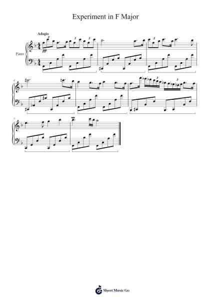 Experiment in F Major 樂譜由 Salgram Walsel - 編曲 Marmo
