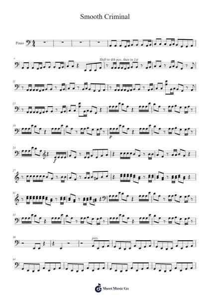 Smooth Criminal Sheet Music by Kyle Tryk-Arr.Clepert