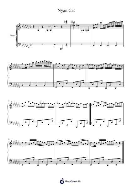 Nyan Cat Sheet Music by daniwellP-Arr.Churmike
