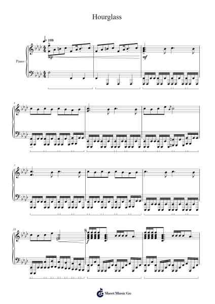 Hourglass Sheet Music by Auwolf-Arr.Joshgins Widred