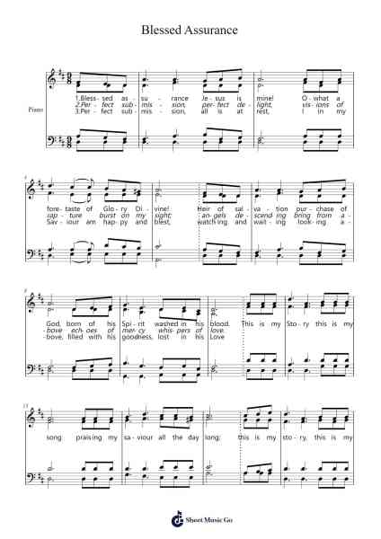 Blessed Assurance Sheet Music by Invy-Arr.Kylejy Burrene