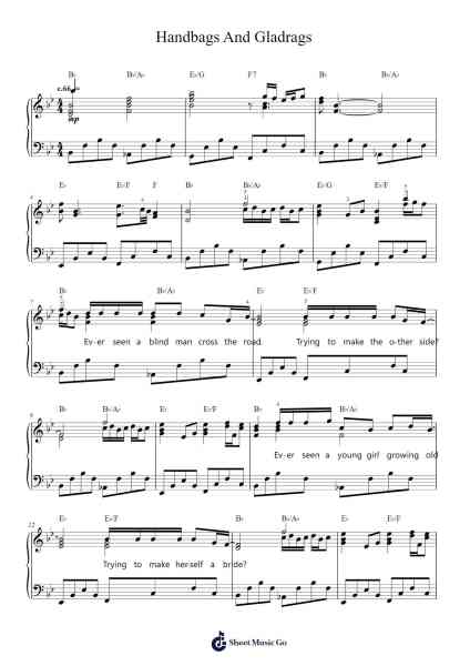 Handbags And Gladrags Sheet Music by Rod Stewart-Arr.Yonnggiles