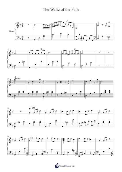 The Waltz of the Path Sheet Music by undefined-Arr.Francespkins Vicpham
