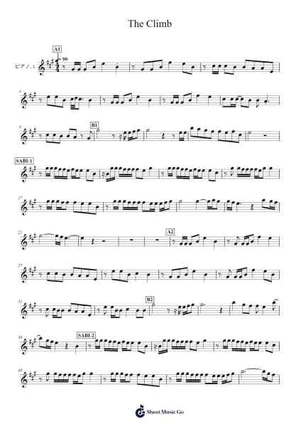 The Climb Sheet Music by Takahiro Ogiwara-Arr.Foxsam Sharpliam