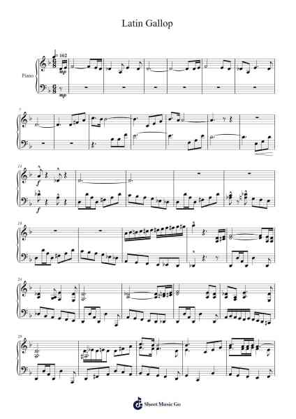 Latin Gallop Sheet Music by Christian Balmer-Arr.Fieldsid Zoecob