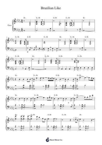 Brazilian Like Sheet Music by M. Petrucciani-Arr.Mcdel Auriah