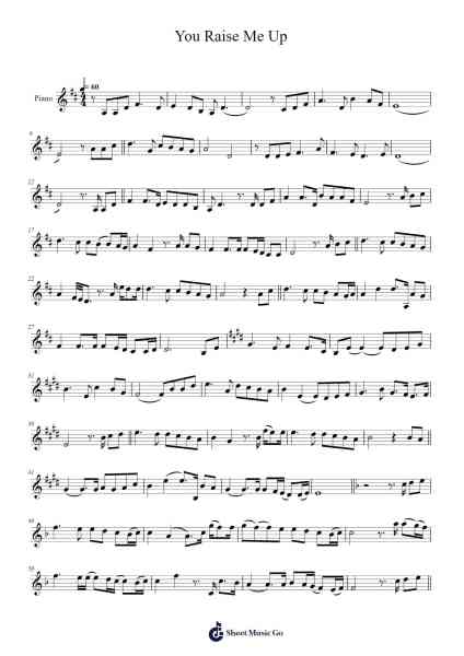 You Raise Me Up Sheet Music by Rolf Lovland-Arr.Barlo Osford