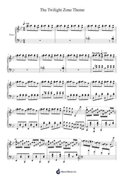 The Twilight Zone Theme Notenblatt von Misc tunes-Arr.Morsedric