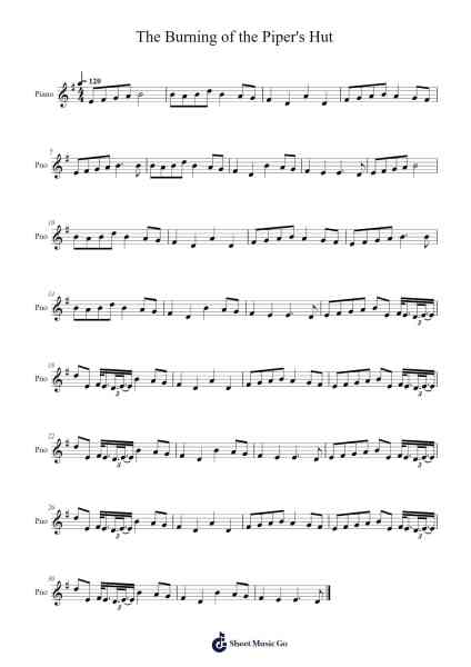 The Burning of the Piper's Hut Sheet Music by undefined-Arr.Saske
