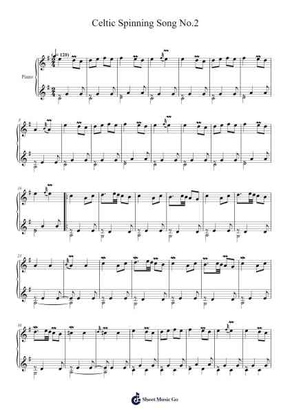 Celtic Spinning Song No.2 Sheet Music by Tuukka Jokilehto-Arr.Yonnggiles