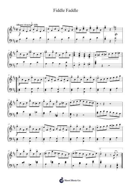 Fiddle Faddle Sheet Music by Leroy Anderson-Arr.Morecius Wake