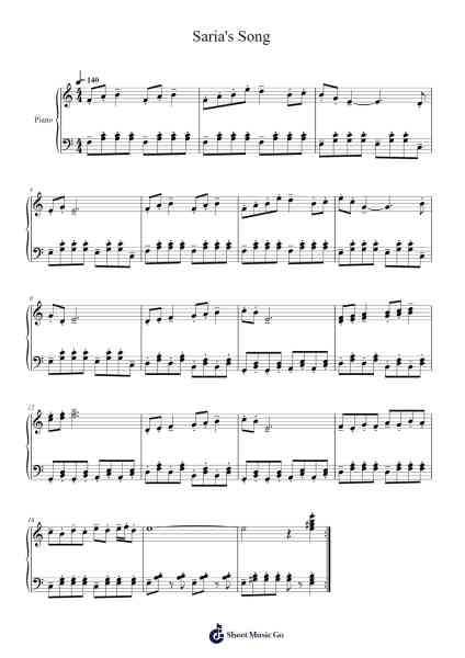 Saria's Song Sheet Music by Faithedunn-Arr.Boycefax