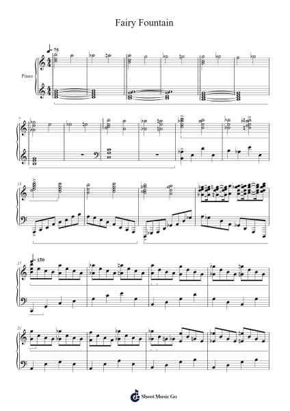 Fairy Fountain Sheet Music by Nellrl Halelo-Arr.Carrnie