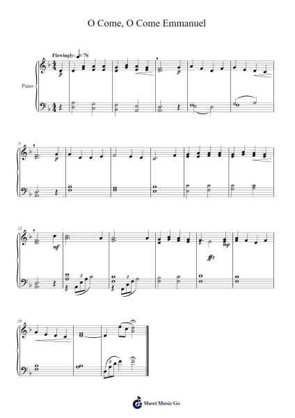 O Come, O Come Emmanuel Sheet Music by undefined-Arr.Bosphia Wisell