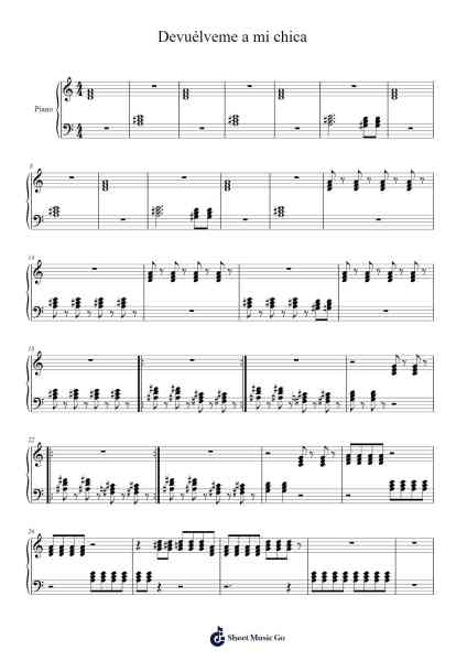 Devuélveme a mi chica Sheet Music by Hombres G-Arr.Houscar Moulwat