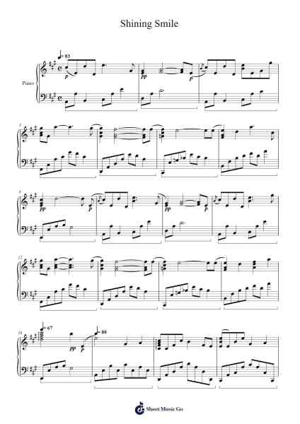Shining Smile Sheet Music by undefined-Arr.Fesey Elroyrian