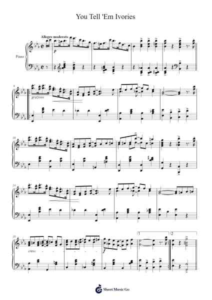 You Tell 'Em Ivories Sheet Music by Zez Confrey-Arr.Leighborn