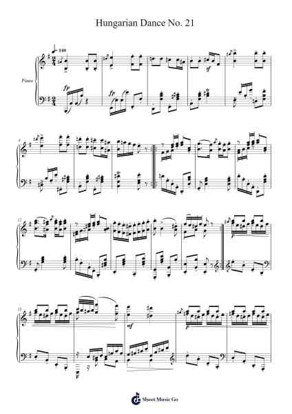Hungarian Dance No. 21 Sheet Music by Richard Rodgers-Arr.Kentnice Dalnoah