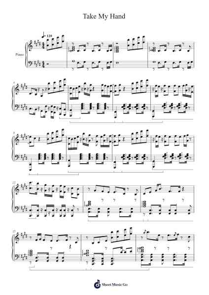 Take My Hand Sheet Music by Eric Lee-Arr.Zoethune