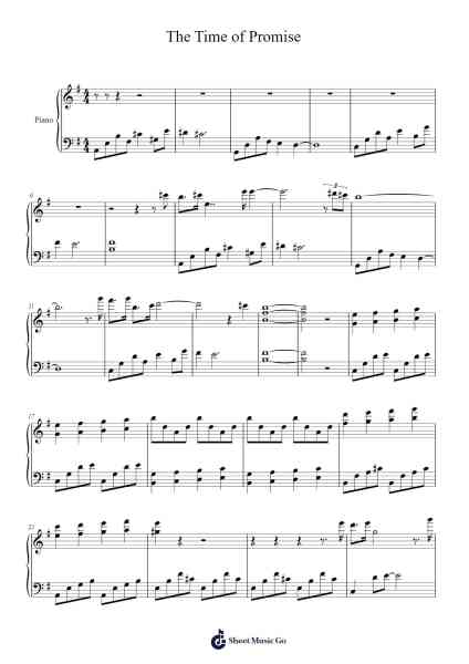 The Time of Promise Sheet Music by Lancemann Gasriet-Arr.Lizly Hojo