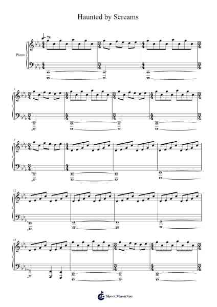 Haunted by Screams Sheet Music by undefined-Arr.Harruth