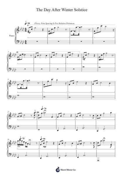 The Day After Winter Solstice Sheet Music by Elijah Gendron-Arr.Duttnin Moulnorth