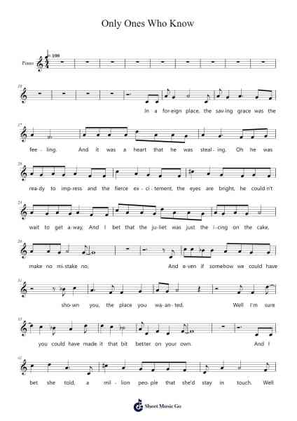 Only Ones Who Know Sheet Music by Alex Turner-Arr.Twainsel