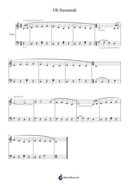 Oh Susannah Sheet Music by Malwina Błażejewska-Arr.Colbard Ramsdick