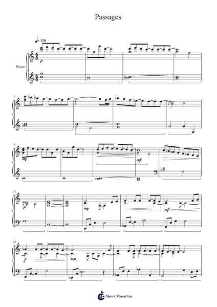 Passages Sheet Music by Jon Schmidt-Arr.Chao'neil Wantience