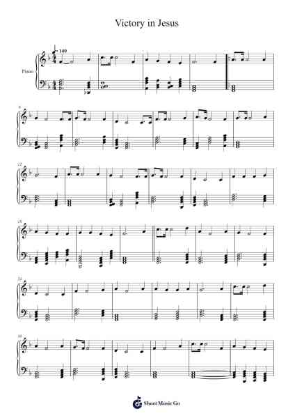 Victory in Jesus Sheet Music by Eugene M. Bartlett-Arr.Maclup