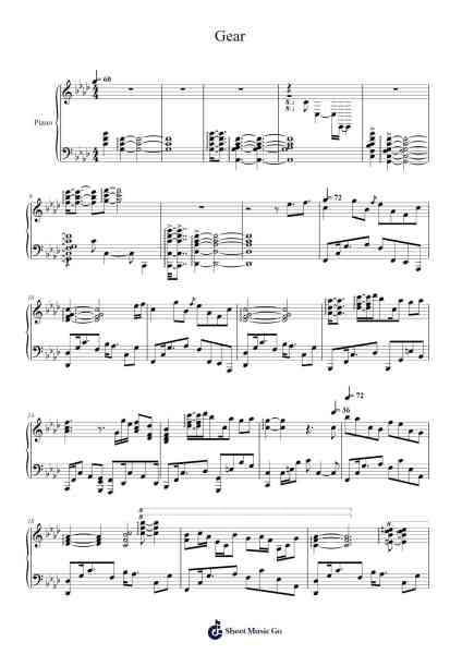 Gear Sheet Music by undefined-Arr.Motbrow