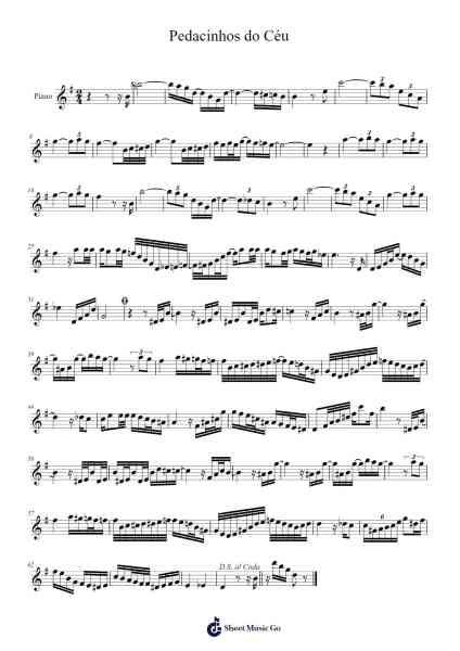 Pedacinhos do Céu Sheet Music by Waldir Azevedo-Arr.Kayien Goldine