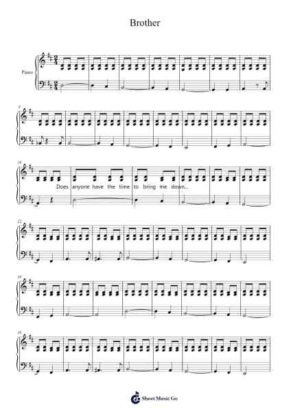 Brother Sheet Music by E.L.C. Rosenberg-Arr.Sumia