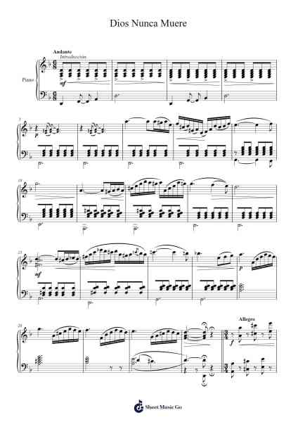 Dios Nunca Muere Sheet Music by Macedonio Alcalá-Arr.Thomfrank Springper