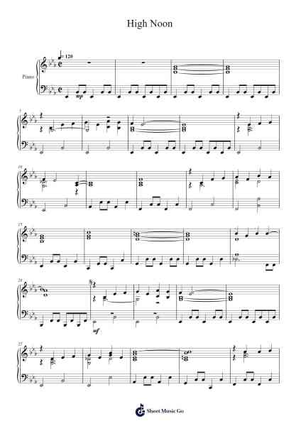 High Noon Sheet Music by Dimitri Tiomkin-Arr.Gekeith Fordkiel