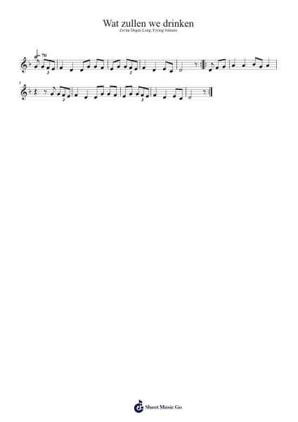 Wat zullen we drinken Sheet Music by undefined-Arr.Trund Milsoll