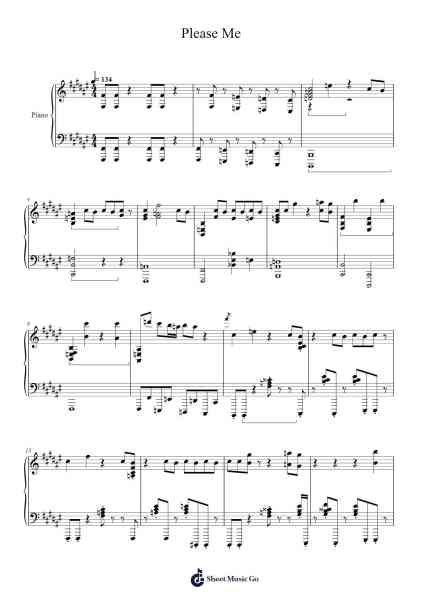 Please Me Sheet Music by Bruno Mars/Cardi B/Judge Holdem-Arr.Beague Kinglor