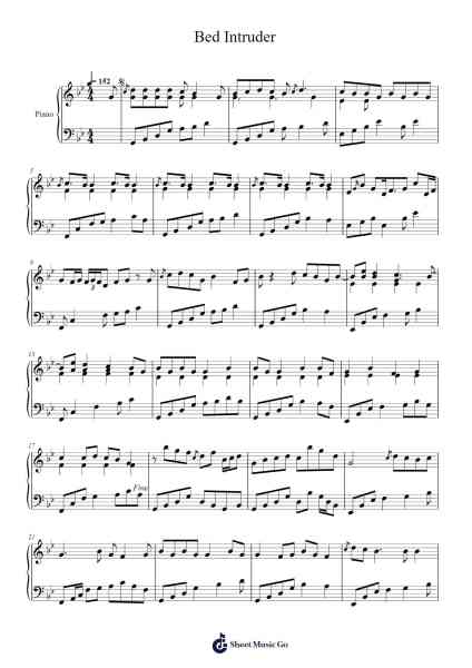 Bed Intruder Sheet Music by undefined-Arr.Pumens Faulkgrant