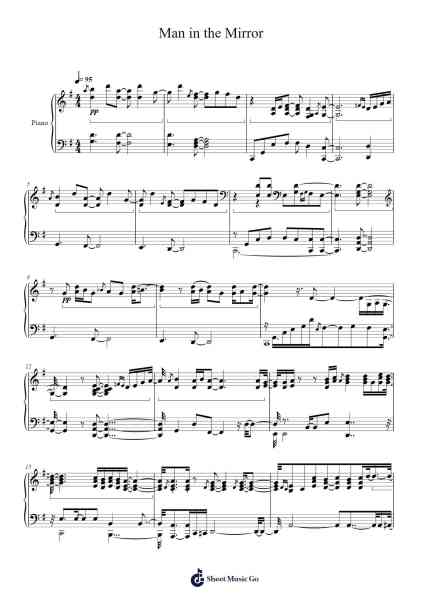 Man in the Mirror Sheet Music by Love-nsky-Arr.Quenram